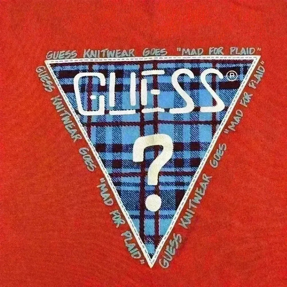 Vintage Guess Jeans 80s USA Spellout Georges Marciano Crew Neck Sweater Large - Picture 6 of 9